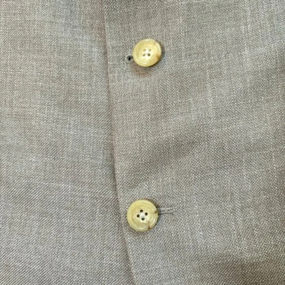 Lauren by Ralph Lauren Tan Blazer Jacket‎ Poly/Linen Blend Size 48R